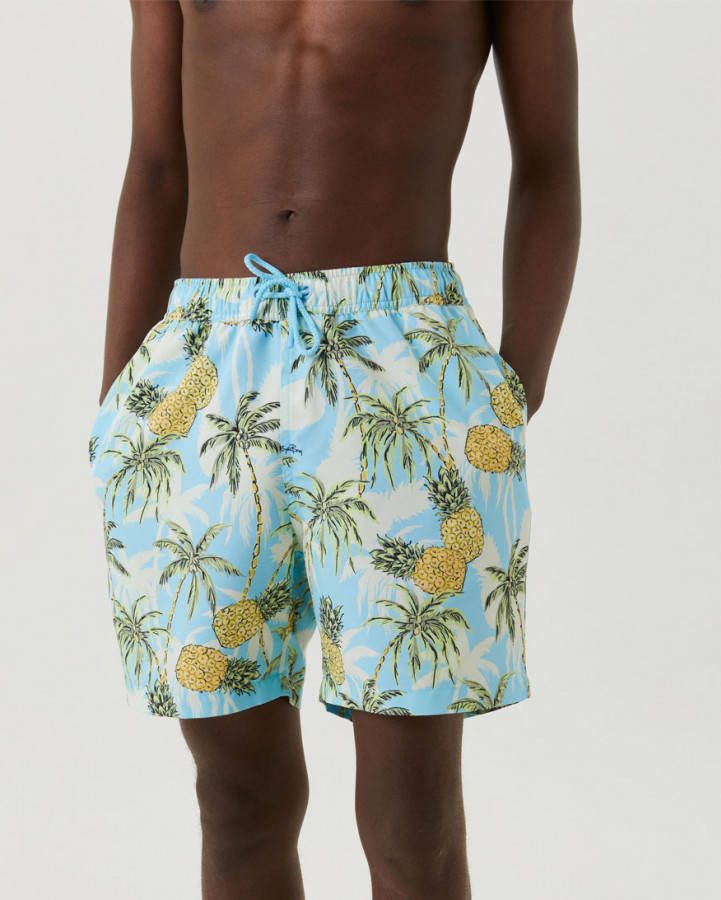Bjorn Borg Zwembroeken Borg Print Swim Shorts Blauw