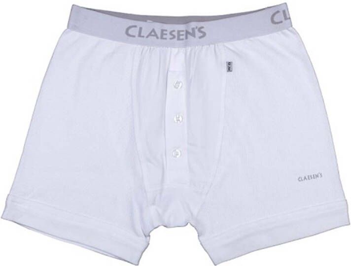 Claesens Boxershorts 2 pack Rib Boxer Wit