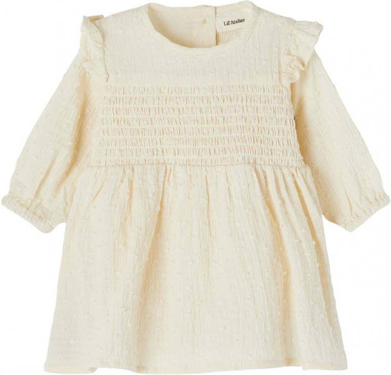 Lil Atelier Babykleding Dafne Long Sleeve Body Dresses Beige