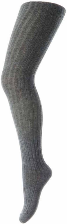 MP Denmark Pantys Cotton Rib Tights Donkergrijs