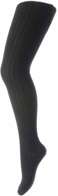 MP Denmark Pantys Cotton Rib Tights Zwart