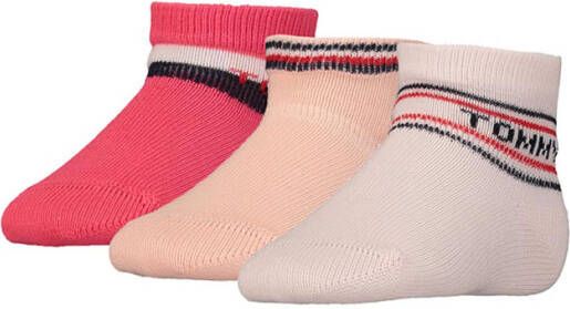 Tommy Hilfiger Sokken Baby Sock 3 Pack Giftbox Roze