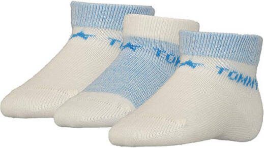 Tommy Hilfiger Sokken Baby Sock 3 Pack Newborn Giftbox Blauw