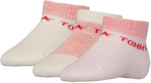 Tommy Hilfiger Sokken Baby Sock 3 Pack Newborn Giftbox Rood