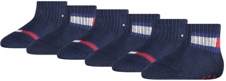 Tommy Hilfiger Sokken Baby Sock 6P Flag Donkerblauw