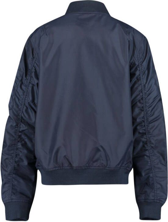 America Today Junior bomberjack zomer Jay met printopdruk donkerblauw