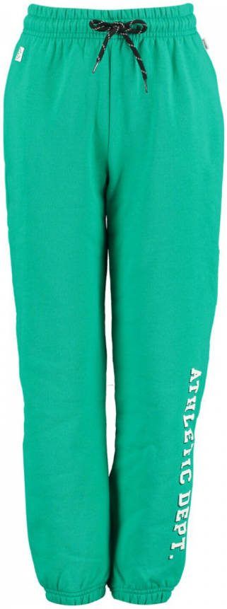 America Today Junior loose fit joggingbroek Clover Jr met tekst groen