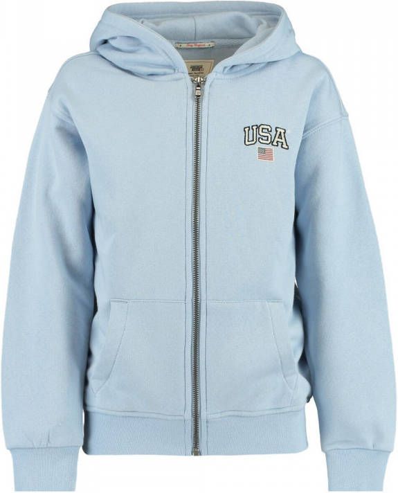 America Today Junior vest Sarah van biologisch katoen lichtblauw