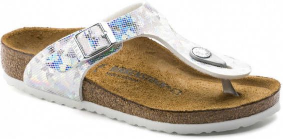 Zilveren Birkenstock Teenslippers Gizeh Kids