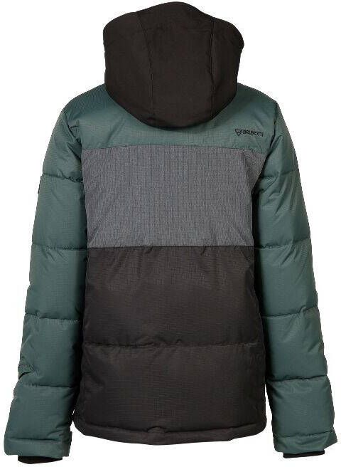 Brunotti ski jack Tryjaily donkergroen/groen/grijs