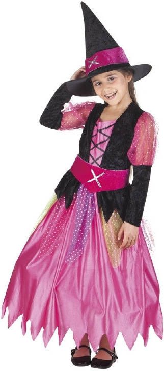 Merkloos Roze Heksen Kostuum Voor Meisjes 10 12 Jaar