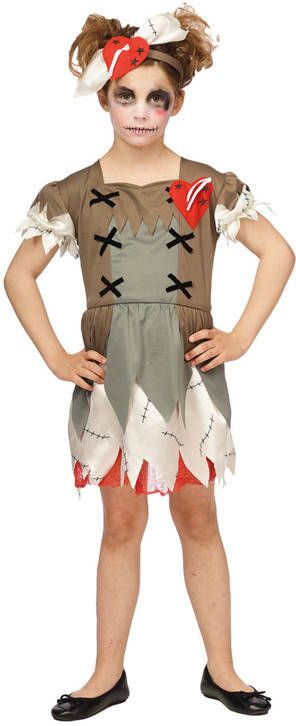 Confetti Kinder voodoo doll jurkje | halloween meisje