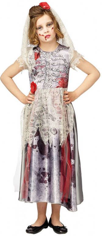 Confetti Kinder zombie bruid jurk