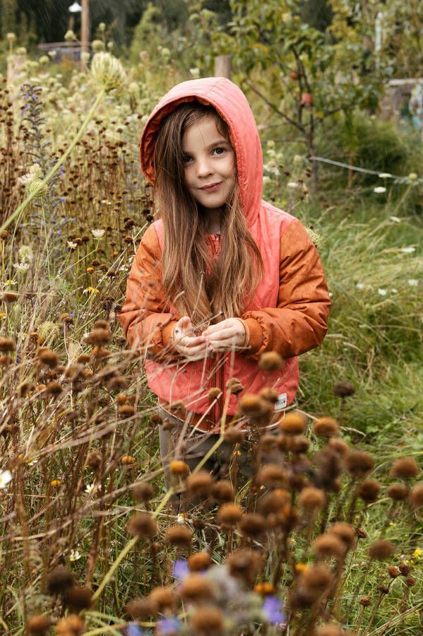 Looxs Revolution Zomerjas gestept reversibel colorblock voor meisjes in de kleur