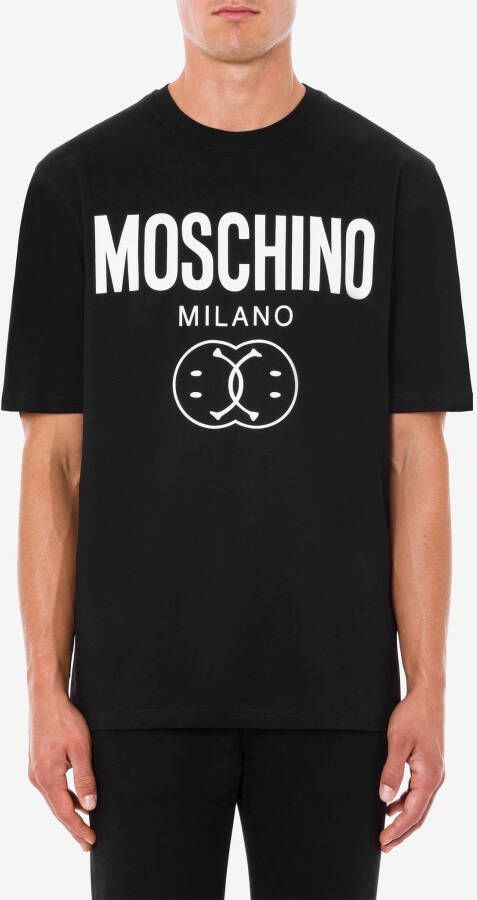 Moschino Double smiley logo t shirt