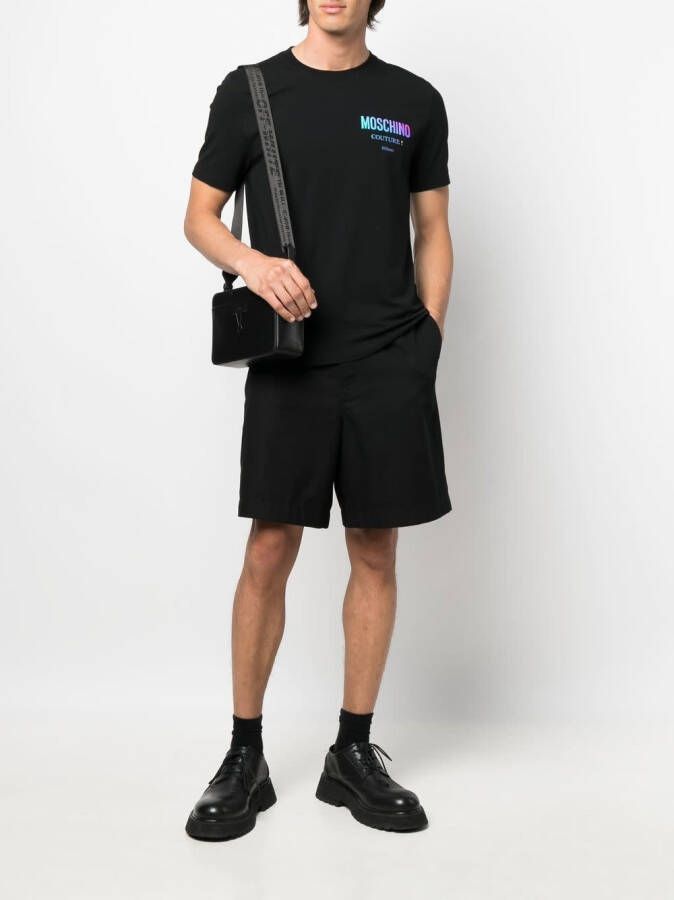 Moschino Holographic logo t shirt