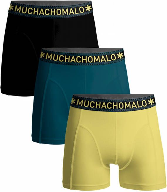 Muchachomalo Jongens 3 pack boxershorts effen