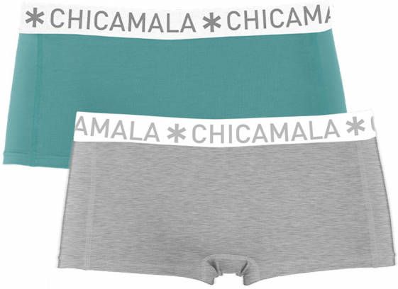 Muchachomalo Meisjes 2 pack boxershorts effen