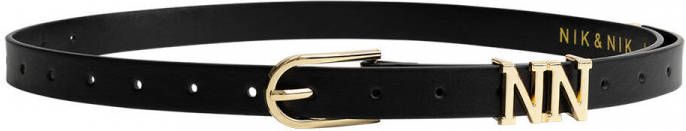 NIK&NIK tailleriem Veerle met siergesp zwart