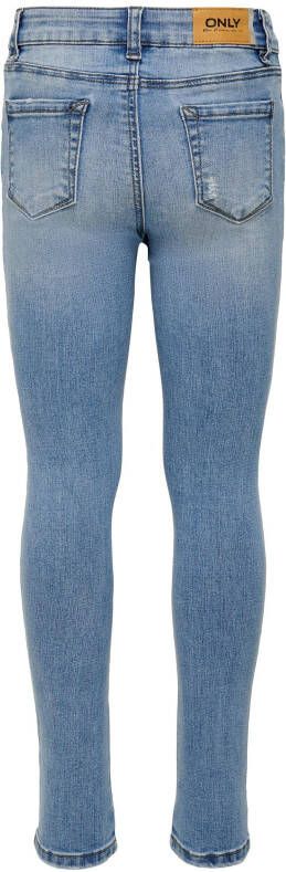 ONLY KIDS GIRL high waist skinny fit jeans KONRACHEL light medium blue denim