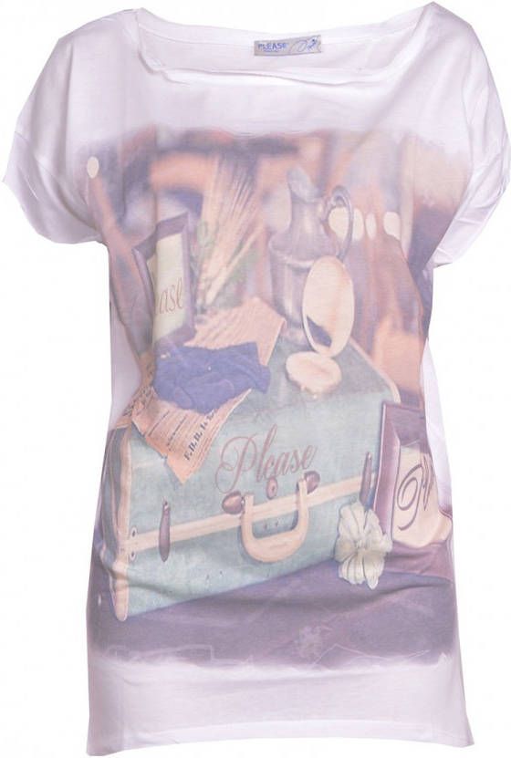 Please T shirt travel diairies white