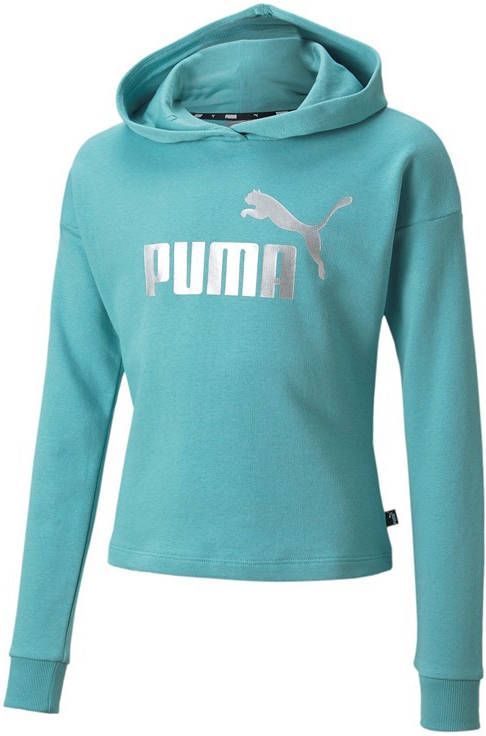 Puma Ess+ logo cropped hoodie 846957 61