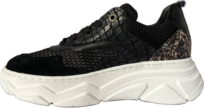Red Rag 13044 leren sneakers zwart