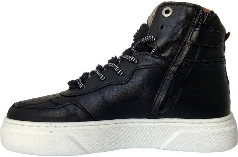 Red-Rag Zwarte Red Rag Hoge Sneaker 13144