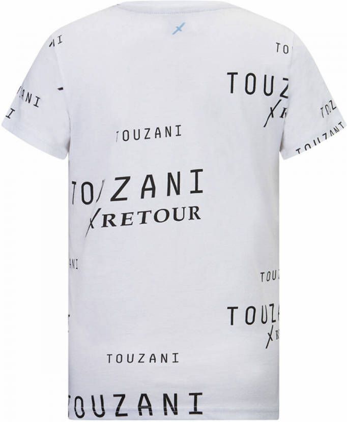 Retour Denim Retour X Touzani T shirt Soccer met all over print wit