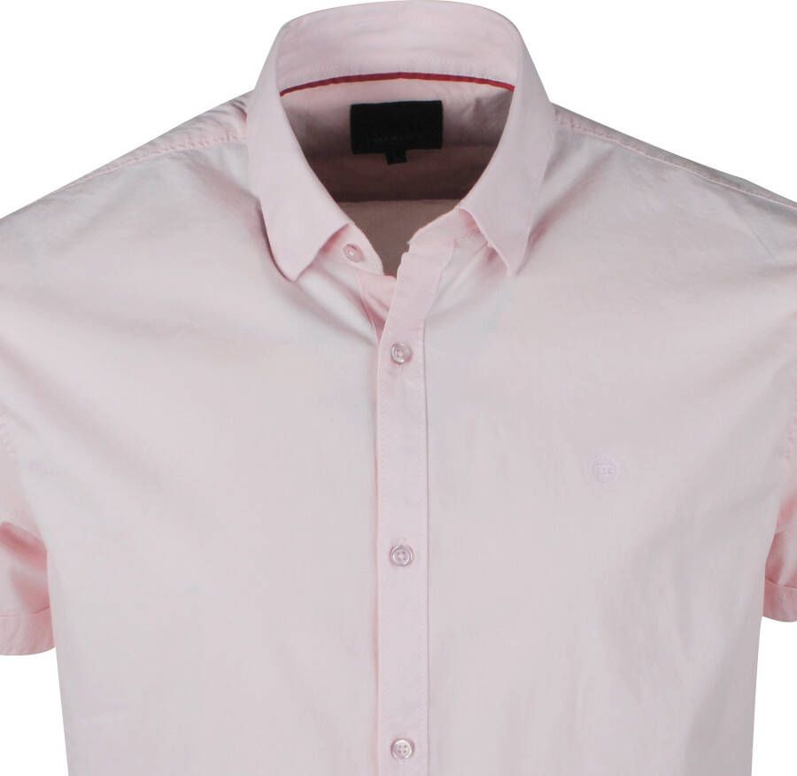 Twinlife heren overhemd korte mouw stretch