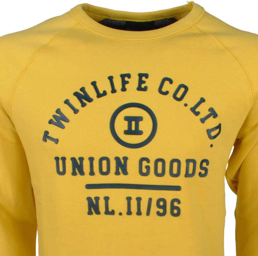 Twinlife heren sweater ronde hals
