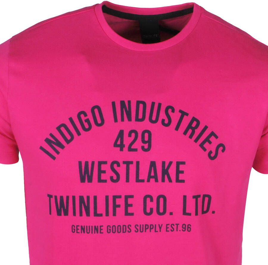 Twinlife heren t shirt roze