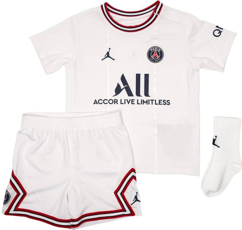 Jordan Paris Saint Germain 2021/22 Fourth Kit Infant White/Midnight Navy Kind