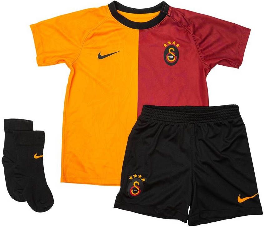 Nike Galatasaray 2022/23 Thuis Voetbaltenue voor baby's Vivid Orange/Black/Pepper Red/Vivid Orange