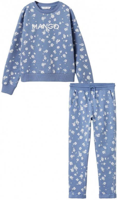 Mango Chilepk trainingspak met print 2 delig