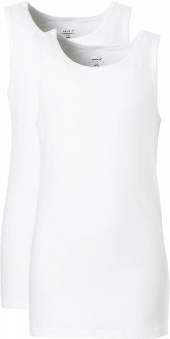 name it Set of 2 tank tops , Wit, Heren