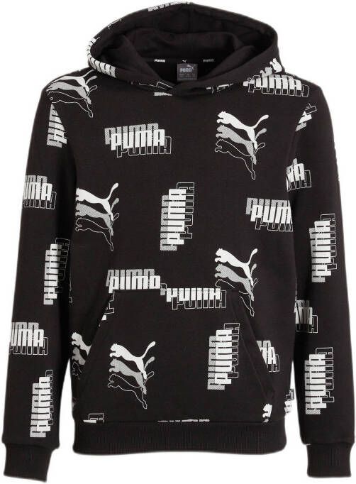 Puma trui met all over print zwart
