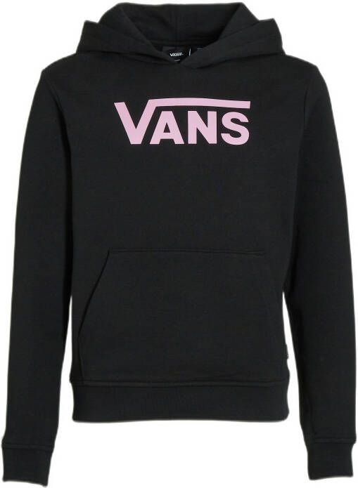 VANS hoodie Flying V met logo zwart/roze